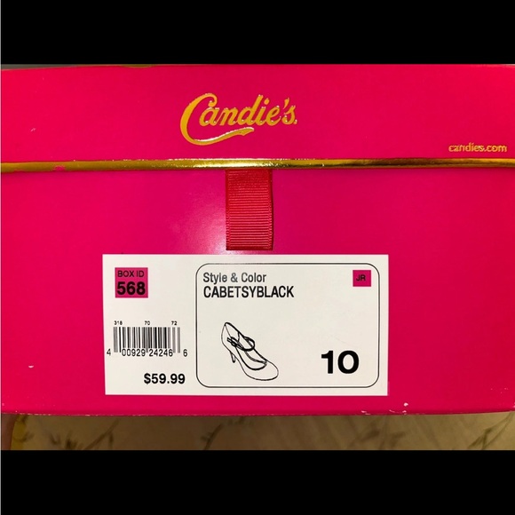 Candie's Black Patent Mary Jane Platform Heels - Picture 3 of 3